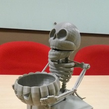 laughing skeleton & garden mechanical tinkercad Skeleton 3d print model - Mito3D