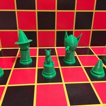 dulces brujas Víspera Santos ajedrez tablero juegos caramelo juego miniatura gatos tinkercad calabazas multicolor escobas negro morado 3d print model - Mito3D