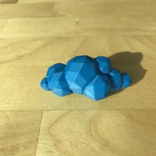 poly nuage jouets Jeux fdm lowpoly cubicon 3d print model - Mito3D