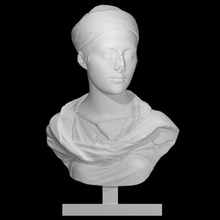 inconnue buste femme analyse portrait 3d print model - Mito3D