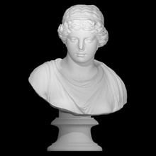head woman goddess venus scan bust portrait 3d print model - Mito3D