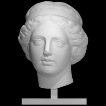 head woman hair restrained headband goddess scan 3d print model - Mito3D