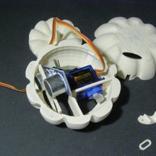 servo sonar pumpkin & garden tinkercad 3d print model - Mito3D