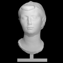 julie scan face head portrait woman 3d print model - Mito3D