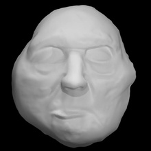 Morte maschera scansione 3d print model - Mito3D