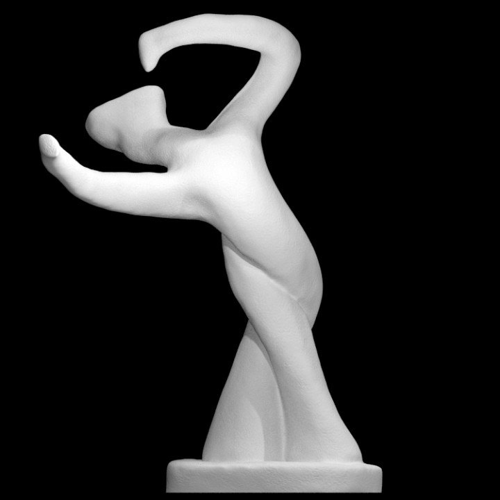 dancer scan abstract 3D print model - Mito3D