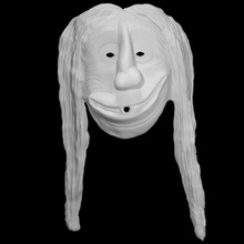 masked carved wood scan mask 3d print model - Mito3D