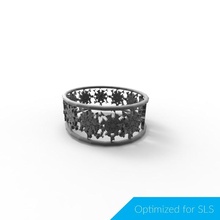 fiocco neve braccialetto gioielleria 3d print model - Mito3D