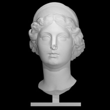 mulher tiara Varredura cabeça retrato 3d print model - Mito3D