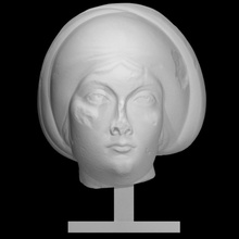 theodosian woman scan hair portrait 3d print model - Mito3D