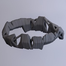 silver globe bracelet jewellery sls sinterit 3d print model - Mito3D