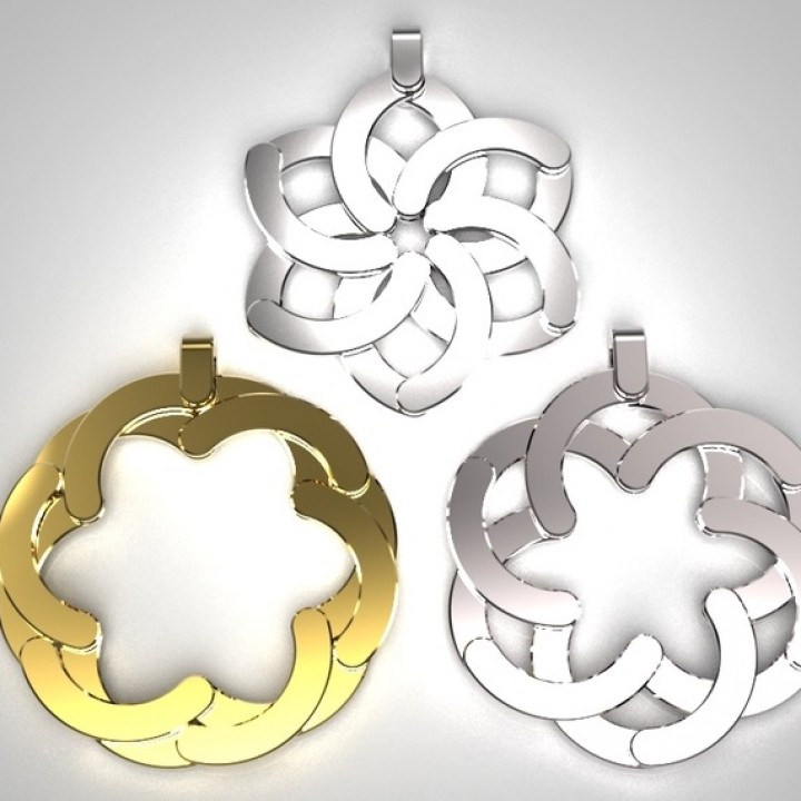 extensible hexagonal pendentif bijoux hexagone porte clés structure 3D print model - Mito3D