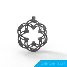 expandable flower power pendant jewellery keychain structure 3d print model - Mito3D