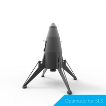 upscaled model rocket mars lander education 3d print model - Mito3D