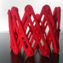 ampliable pulsera ligero negrita joyería accesorio corona estructura 3d print model - Mito3D