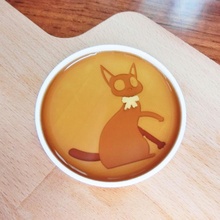 oval sauce dishes soy & garden blackcat kikis delivery servic dish 3d print model - Mito3D