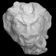 padella maschera scansione 3d print model - Mito3D