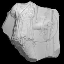 minerva relief fragment scan 3d print model - Mito3D