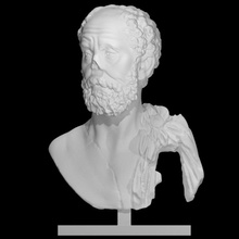 busto desconocido filósofo escanear cabeza hombre retrato 3d print model - Mito3D