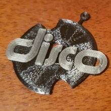 disco pendientes joyería 3d print model - Mito3D