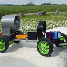 turbo coche vehiculo rc experimental artilugio electrónica 3d print model - Mito3D