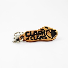 clash klanlar Anahtarlık moda aksesuar anahtar oyun logo clashofclans 3d print model - Mito3D