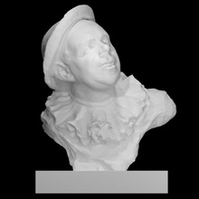 coquelin aine en crispin bust scan head man portrait 3d print model - Mito3D
