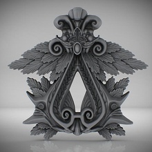 assassins creed 2 - coat arms wall decoration fan art ubisoft ac 3d print model - Mito3D