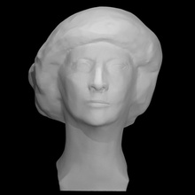 sconosciuto scansione testa ritratto donna 3d print model - Mito3D