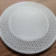 lattice coaster honeycomb & garden drink drinks decor 3d print model - Mito3D