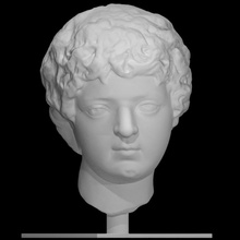 young caracalla scan head portrait boy 3d print model - Mito3D