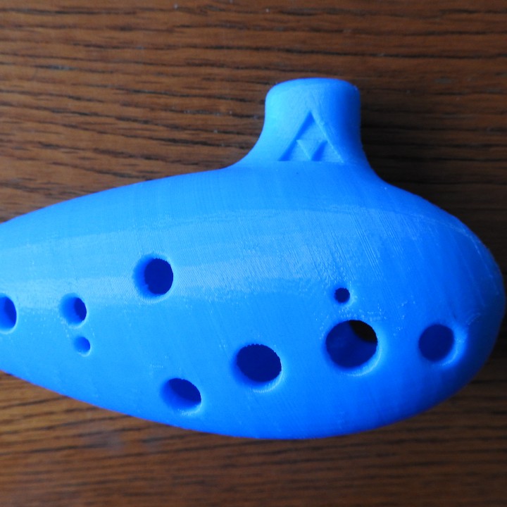 Légende Zelda ocarina instrument musique légende tinkercad 3D print model - Mito3D