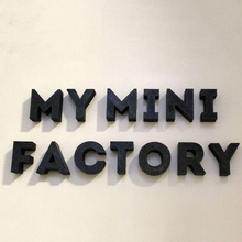 mini usine police jardin typographie 3d print model - Mito3D