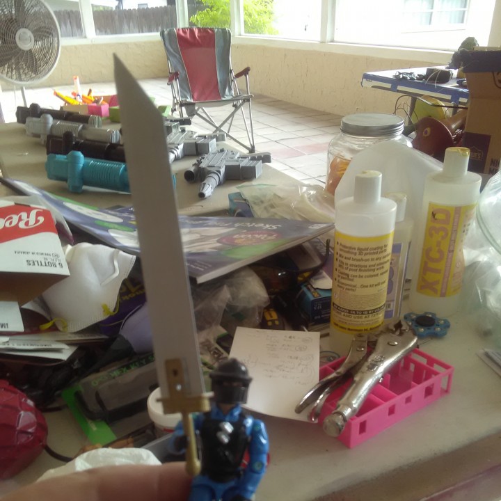 mini buster espada accesorios cosplay 3D print model - Mito3D