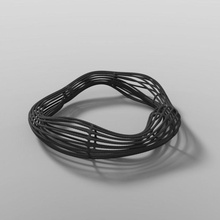 waves bracelet 3d print model - Mito3D