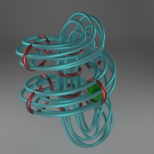 ball trapped math curve 3d print model - Mito3D