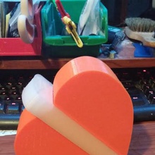 cuore forma scatola clip giardino amore 3d print model - Mito3D