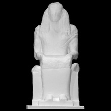 statua seduto dea scansione 3d print model - Mito3D