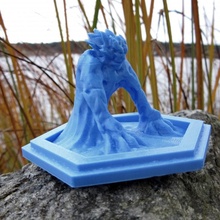 elementar verhexen Fliese Tischplatte Kreatur Fantasie Monster Spielstück 3d print model - Mito3D