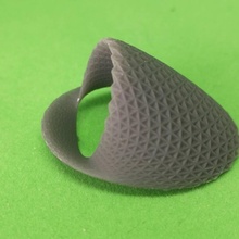 torcere braccialetto gioielleria gioiello matematica parametrico mathart generativo 3d print model - Mito3D