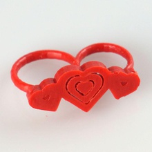 two-finger hearts ring jewellery resin competition-b9-valentines-day 3d print model - Mito3D
