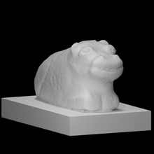 hipopótamo escanear animal 3d print model - Mito3D