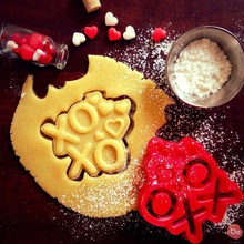 xoxo cookie cutter valentine's day collection & garden kiss love cookiecutter valentines 3d print model - Mito3D