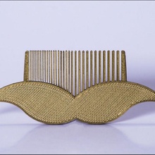 movember comb & garden mustache 3d print model - Mito3D