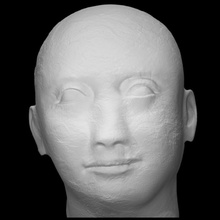 arenito cabeça homem Varredura egípcio 3d print model - Mito3D