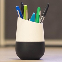 Stazionario titolare supporto Google giardino penna design matita porta portamatite googlehome 3d print model - Mito3D