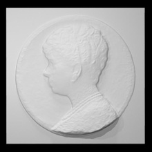 reine Marie plaque analyse portrait soulagement 3d print model - Mito3D