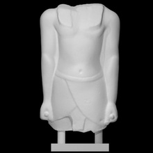 torso standing pharaoh walking position scan egyptian halfbody 3d print model - Mito3D