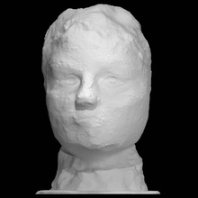 cabeza iris scan rodin 3d print model - Mito3D