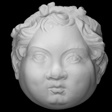 young bacchus scan face boy 3d print model - Mito3D